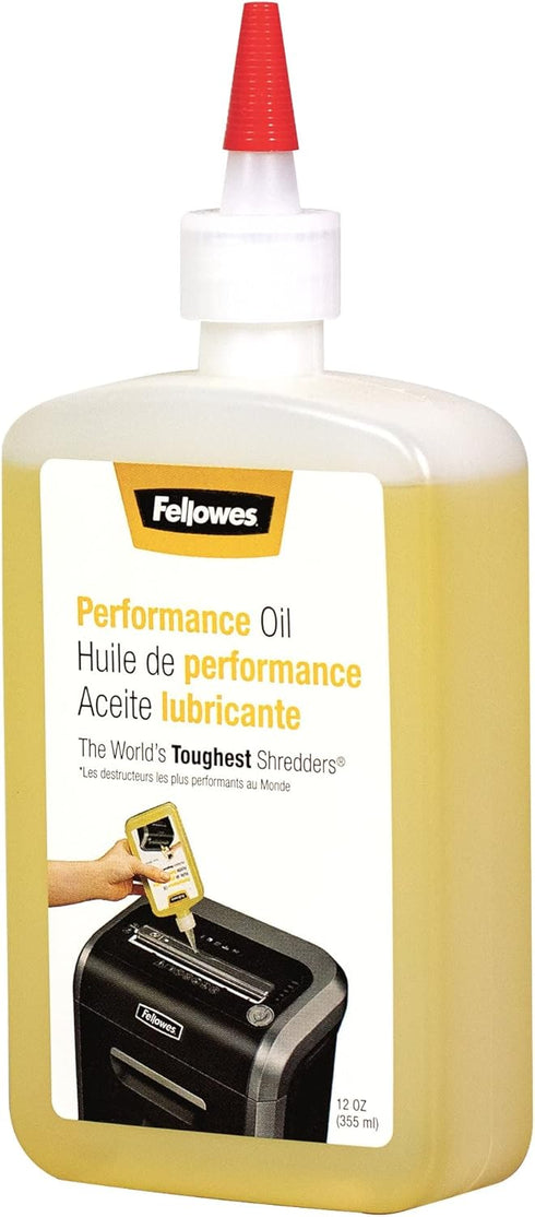Fellowes 12 oz. 6 8.50 0.031 Inch, 10-Pack Powershred Performance Shredder Oil, & Powershred Performance Paper Shredder