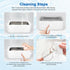49kHz 40W 27oz 304 5 Ultrasonic Jewelry Cleaner Professional Sonic Cleaner, Stainless Steel Tank, Modes Digital Timer