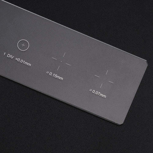 Microscope Slides Reticle Calibration Slide Ruler, Objective Micrometer Calibration Slide Glass Stage Micrometer