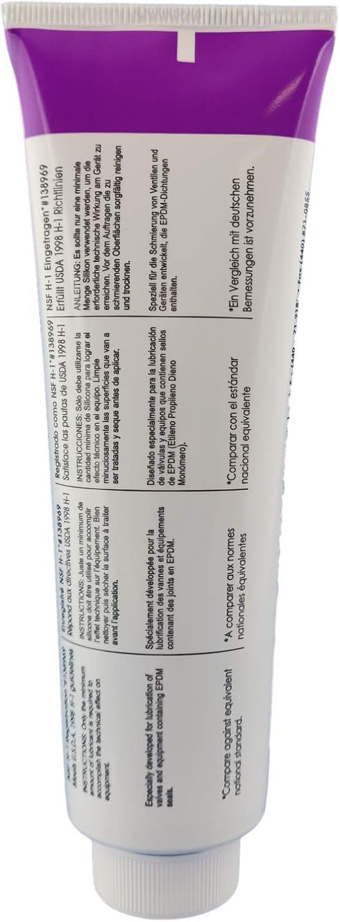 1-4oz 4OZ 4-oz Haynes Silicone Grease, Food Grade Sanitary Lubricant, Machine Lube, Prevent Valves and O-Rings from