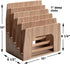 MobileVision Bamboo Multi Device Inclined Organizer - Upright Sections for Smartphones, Tablets, Laptops, 5 Slots