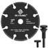3 Inch Cut Off Wheel with 1/4" Mandrel Adapter for Die Grinder, Tungsten Carbide Blade for Rotary Tools