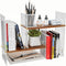 BYCY Double H Display Bookshelf Desktop Organizer Office Storage Rack Desk Expandable