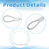 Eldraqth 120CM/3.9ft 2mm 4 Pack Outdoor Travel Security Cable Lock, Stainless Steel Security Cable with Double Loop
