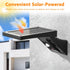 Solar Wall Light Outdoor with 390Lm, IP65 Waterproof, 34 LED, 3-Mode Lighting, 120 PIR Motion Sensor for Garden,
