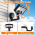 3 360 Magnetic Solar Motion Sensor Outdoor Lights, Installation Methods, Dual Solar/USB Charging, Wide-Angle Rotatable