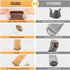 24 1-2/5" 1-4/5") Pcs Extra Large Square Chair Leg Floor Protectors, Silicone Chair Leg Protectors for Hardwood Floors