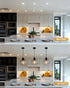 5 6 inch E26 Recessed to Pendant Light Converter Kit and Can Light Conversion, Includes Socket, Mounting Bracket, Round