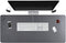 Desk Pad for Office Home 31" x 13", PU Leather Waterproof Large Desk Writing Mat Organizer, Grey