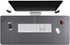 Desk Pad for Office Home 31" x 13", PU Leather Waterproof Large Desk Writing Mat Organizer, Grey