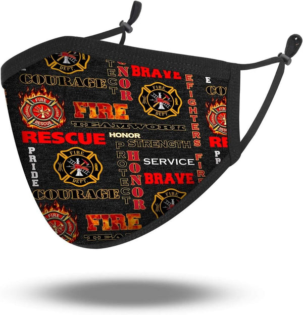 Fabrique Innovations Firefighter, 100% Cotton, Double Layer, Washable & Reusable, Non-Medical Face Mask