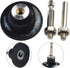 2 Inch 45mm 6mm 1/4 Inch 3 Pack Disc Pad Holder for Quick Change Sanding Discs - Round and Hex Shank Included, Rotary