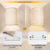 FINCMY Set 18 Dimmable Battery Operated Wall Sconces of Two, RGB Colors Stick on Wall Lights with Remote, Changeable