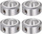 HARFINGTON 4pcs Shaft Collar - 15mm Bore Aluminum Alloy Set Screw Shaft Collars for Wheel Barrow Axle & CNC Machine