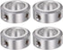 HARFINGTON 4pcs Shaft Collar - 15mm Bore Aluminum Alloy Set Screw Shaft Collars for Wheel Barrow Axle & CNC Machine