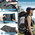 seektik Upgraded Inflatable Travel Seat Cushion for Airplane and Car, Portable Air Cushion for Long Flights, Office