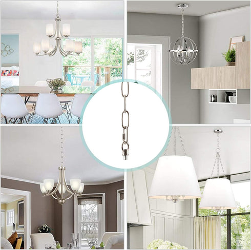 15 65 lbs Giluta Pendant Light Fixture Chain Heavy Duty Feet Chandelier Chain Hanging Chain for Fruit Basket Lantern
