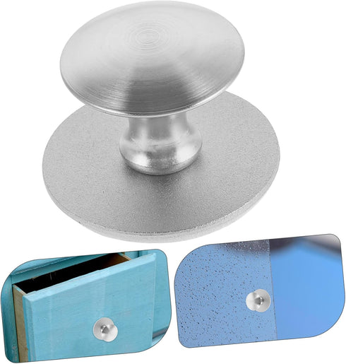 Cabilock Cup Handle for Glass Doors Cabinets Refrigerators Adhesive Shower Kitchen Grab Bar Easy Installation Design