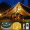 GHORA Camping String Lights, Outdoor USB Rechargeable 32.8' with Remote Control -
