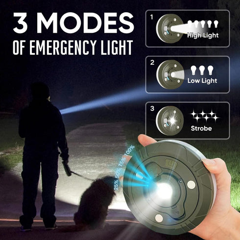 32.8FT 8 Camping String Lights, Quick Storage Rechargeable Tent Lighting String with Lighting Modes, Waterprof Portable