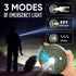32.8FT 8 Camping String Lights, Quick Storage Rechargeable Tent Lighting String with Lighting Modes, Waterprof Portable