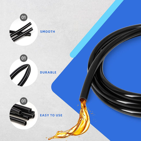 10ft 3/8" 15/32" Silicone Tube, Length Pure Food Grade Silicone Tubing, High Temp Flexible Hose for Home Brewing, Wine