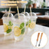 Rimoev 2-Piece Set (0.47 0.85 30 Straw Puncher for Plastic Lids Lemonade, Stainless Straw Hole Punch Tool, & Sizes)