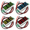 4PCS 0.28 Inch Two-Wire DC LED Digital Voltmeter 2.5V-30V Mini Mix 4 Colors - Red/Green/Blue/Yellow