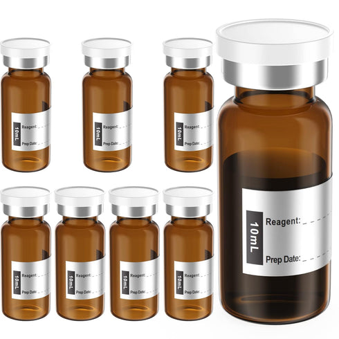Empty Sterile Vial Sealed with Butyl Rubber Stopper, Type 1 Borosilicate Glass Tubing, Individually Packed