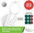 Royal Green Printable Stickers Sheets, Circle Labels 2 Inch Template Included, 10 Full Sheets - 212 Pack