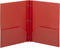 Smead Poly Two Pocket Folder with Fasteners, 11"x 8 1/2", Pack of 25, Red (87727)