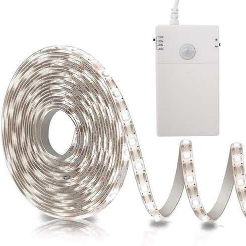echosari Battery Operated Motion Sensor Cabinet Strip Lights, 9.8Ft 90 LED Counter