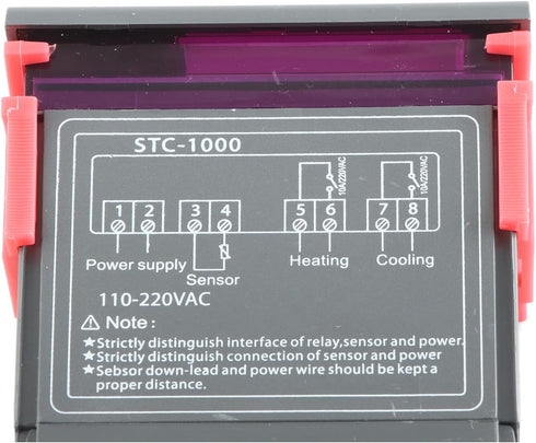 All Purpose Digital Temperature Controller, Thermostat for Cooling and Heating, NTC Sensor for Homebrewing Brew
