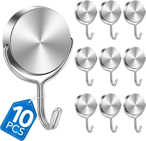LOVIMAG Cruise Ship Essentials, 80Lbs Heavy Duty Swivel Magnetic Hooks, 10 Pack for Cruise Cabins, Classroom, Grill