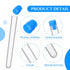 Hoteam 100 Pcs Clear Test Tubes with Lids, Plastic Vials for Scientific Experiments, Party Supplies, Candy Storage
