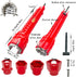 14 in 1 basin wrench Faucet and sink installation tools Multifunctional wrench pipe installer For toilets, sinks, bathrooms, kitchen pipes, etc. (red) by Snnshun