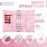 Onlyesh Budget Binder, 28Pcs Cash Envelopes for Budgeting, Marble 6-Ring Money Saving Binder (Pink)