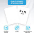 Personal White Boards for Students, 10 Pack of 9x12 Dry Erase Boards for Classroom Use, Double Sided