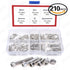 Hilitchi 420pcs M2 M3 Stainless Steel Hex Socket Head Cap Screws Nuts Assortment Kit with Box