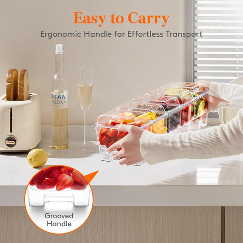 5x 20 oz Lifewit Ice Chilled Condiment Caddy with Containers, Condiment Server with Lid & Metal Accessories, Serving