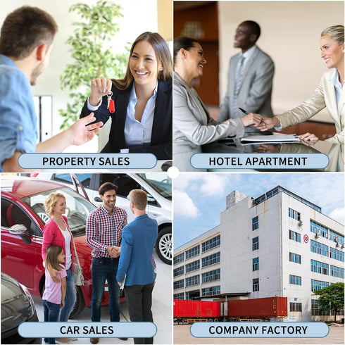 Fireproof and Waterproof Portable Key Case - 32 Key Hooks Zippered Organizer for Hotel Executives and Real Estate