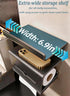 Ovatheria 3-Tier Dark Gray Multi-Tier Toilet Paper Holder with Shelves, Self-Adhesive Tissue Roll Holder with Cell