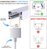 4-Pack 3-Wire White H-Type Track Light Adapter Connector Universal LED Track Lighting Adapter for H-Track System, Easy