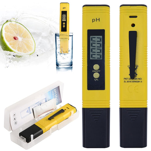Risantec Digital PH Meter Tester for Water, Aquarium, Pool, Hot Tub, Hydroponics, Wine