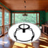 Generic Lamp Shade Frame for Pendant/Table Lamp Metal Lampshade Making Lighting Accessory Sturdy Round for Crafts Black