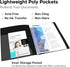 Dunwell 9x12 Presentation Book (Black), 24-Pocket Folder with Plastic Sleeves for 9 x 12 or A4 Documents