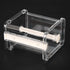 Tape Cutter, Transparent Washi Adhesive Tape Dispenser 2 in 1 Office Stackable Desktop Washi Tape Holder with Cutter Roll Tape Holder Organize One Second Cutting Save Time and Effort(white)