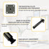 M MIMHOOY 7 Inch Set 4, Furniture Legs Polish Black Legs for Furniture of Adjustable Metal Legs for Dresser Cabinet