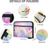 Rainbow Butterflies 13 Pocket Expanding File Folder with Labels, A4 Document Folder, Zipper Closure