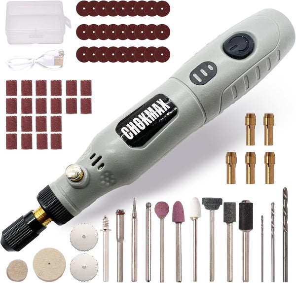 Cordless Rotary Tool, 3-Speed Grinder Kit with 72 Accessories, Type-C Charging Art Craft Tool for DIY Projects